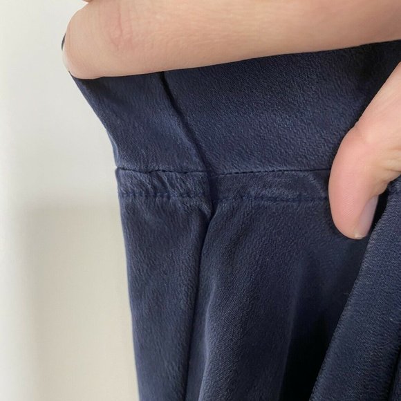 Elizabeth Suzann Tilda Pants XS-T Navy Silk - Picture 4 of 4